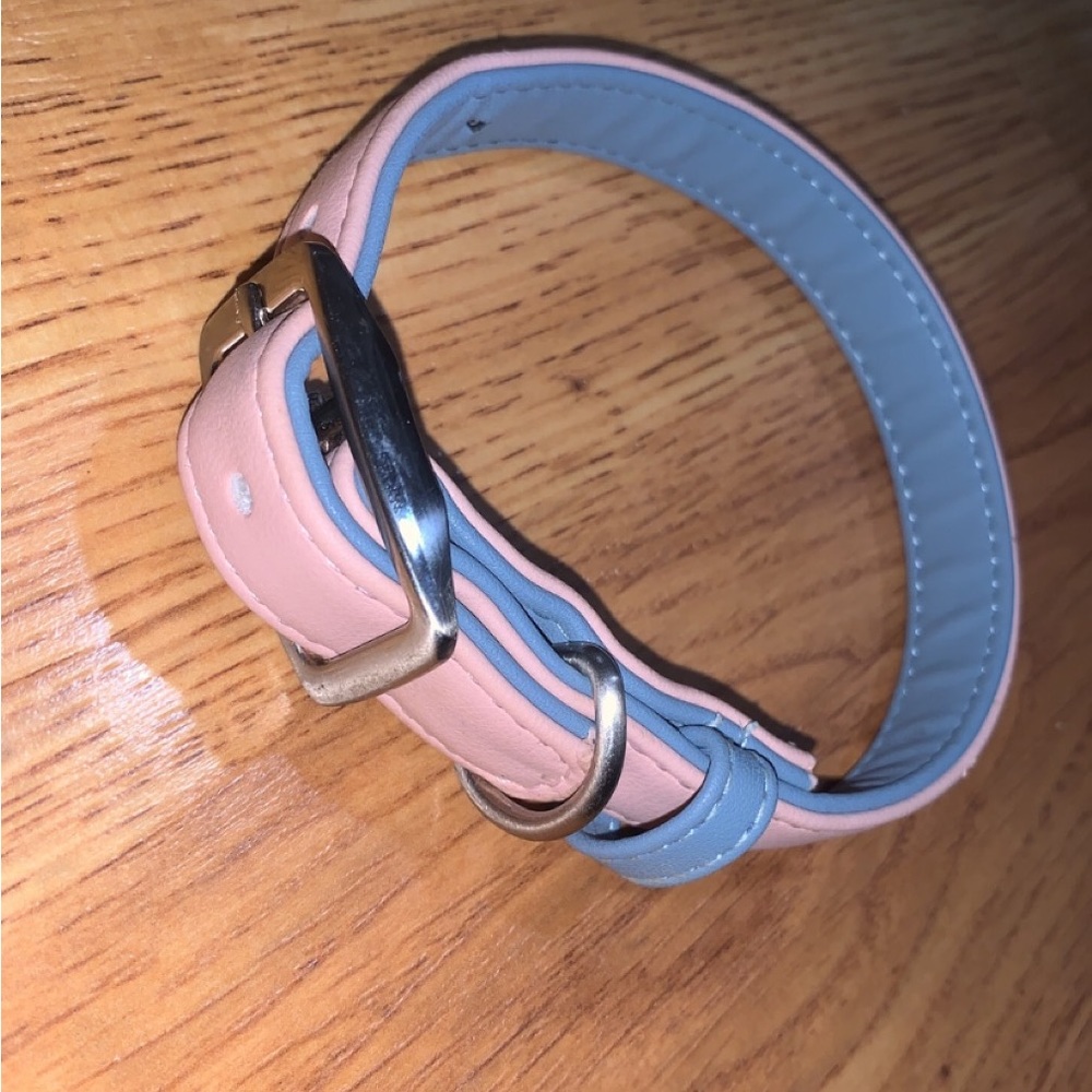 Pink/Blue, S/M Dog Collar